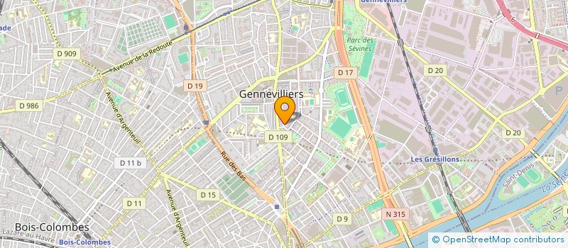 localisation de l'entreprise SKOURA à GENNEVILLIERS