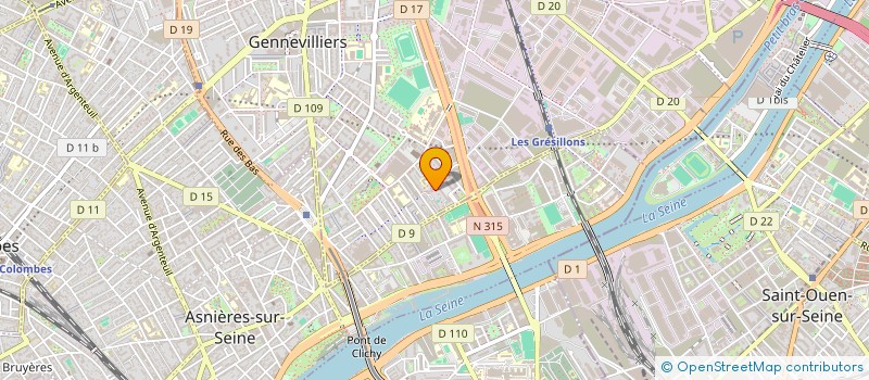 localisation de l'entreprise SKP PRODUCTION à GENNEVILLIERS