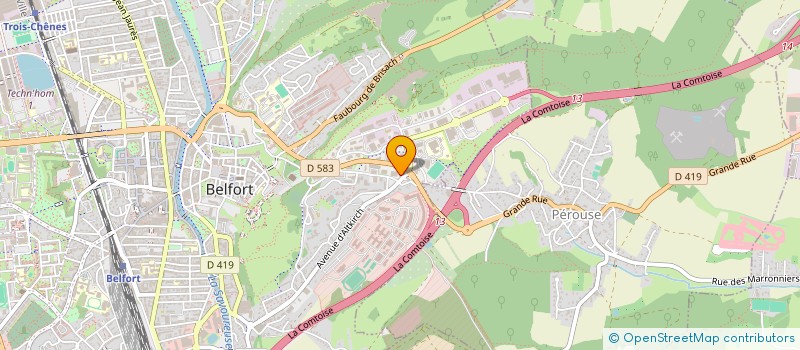 localisation de l'entreprise SKR à BELFORT