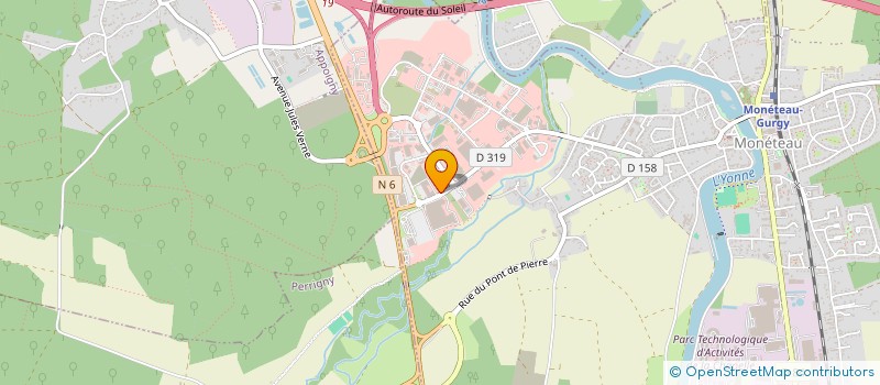 localisation de l'entreprise SKREENLOCK à MONETEAU