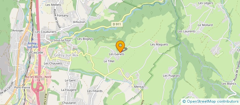 localisation de l'entreprise SKREIFALL à GRESY-SUR-AIX