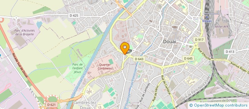 localisation de l'entreprise SKRZYPCZAK HOLDING à DOUAI