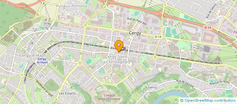 localisation de l'entreprise SKS  CERGY