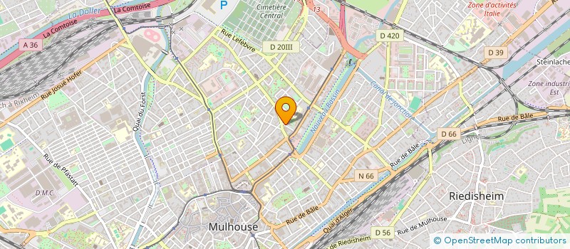 localisation de l'entreprise SKS  MULHOUSE