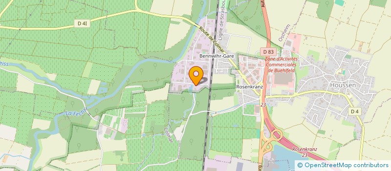 localisation de l'entreprise SKS CARRELAGE  BENNWIHR