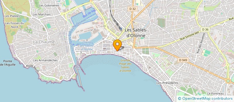 localisation de l'entreprise SKS TOUR-INVEST à LES SABLES D'OLONNE