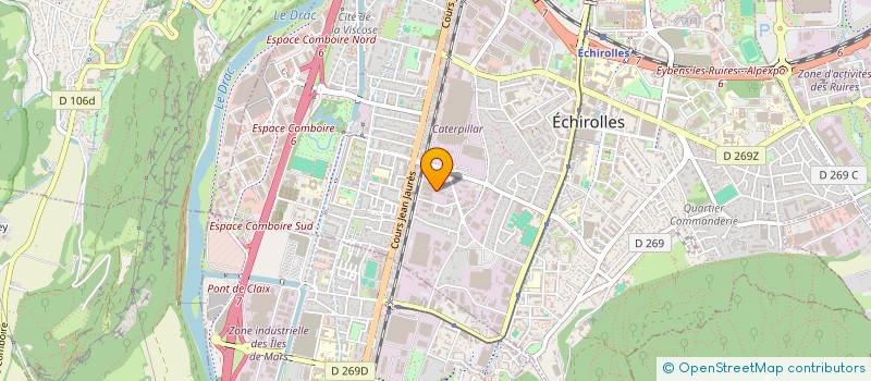 localisation de l'entreprise SKS TRANSPORT à ECHIROLLES
