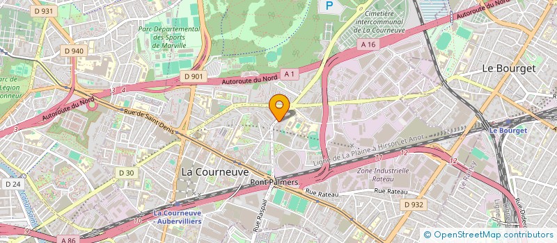 localisation de l'entreprise SKT à LA COURNEUVE