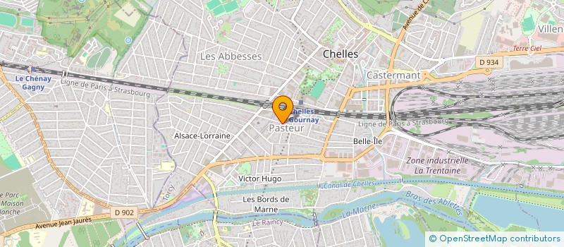 localisation de l'entreprise SKT TAXI  CHELLES