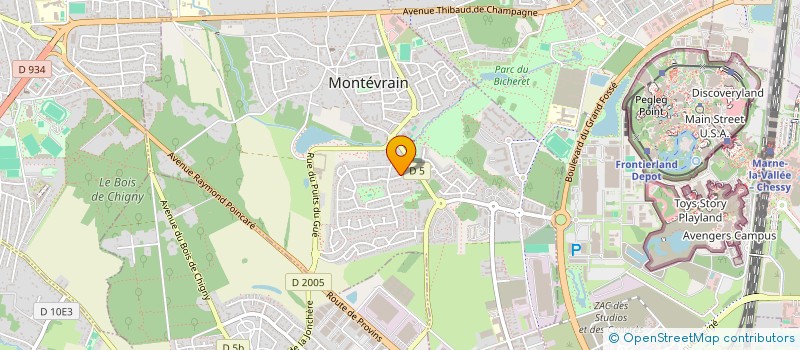 localisation de l'entreprise SKTV  MONTEVRAIN