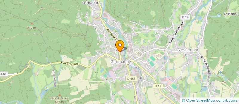 localisation de l'entreprise SKY  GIROMAGNY