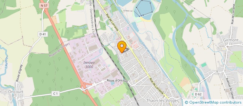 localisation de l'entreprise SKY  THAON-LES-VOSGES