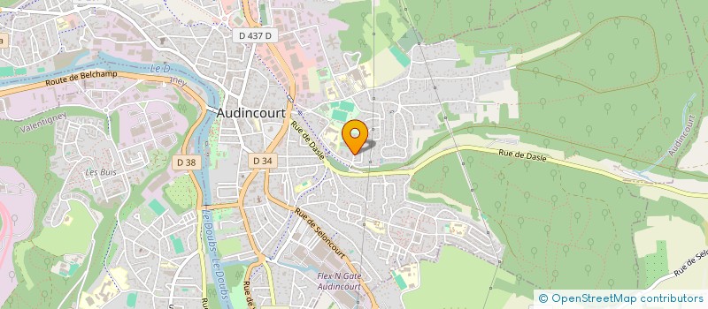 localisation de l'entreprise SKY.B  AUDINCOURT