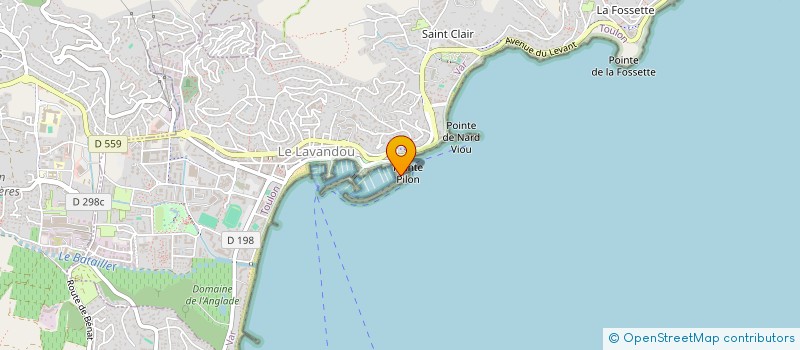 localisation de l'entreprise SKY CLUB à LE LAVANDOU