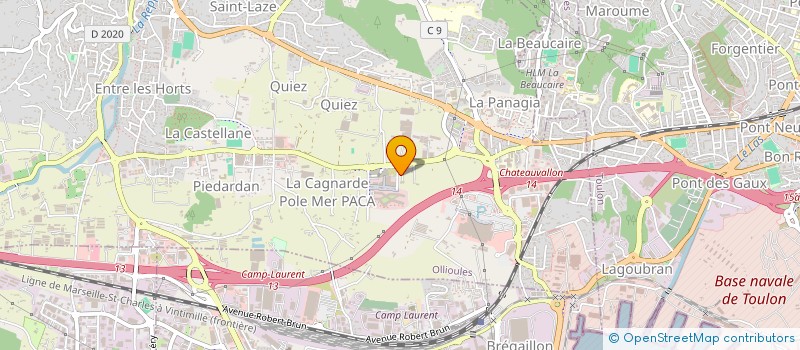 localisation de l'entreprise SKY COMM  OLLIOULES