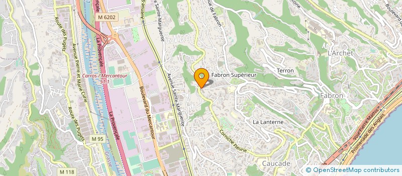 localisation de l'entreprise SKY HELICOPTER  NICE