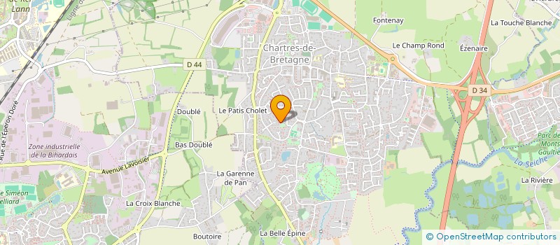 localisation de l'entreprise SKY INVEST 3  CHARTRES-DE-BRETAGNE