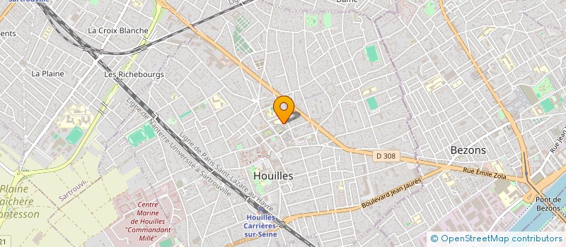 localisation de l'entreprise SKY INVEST  HOUILLES