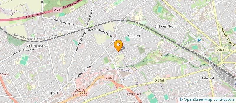 localisation de l'entreprise SKY-NET  LIEVIN