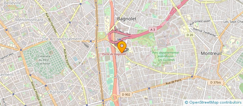 localisation de l'entreprise SKY RENOVATION à BAGNOLET