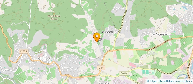 localisation de l'entreprise SKY RIDERS  GRIMAUD