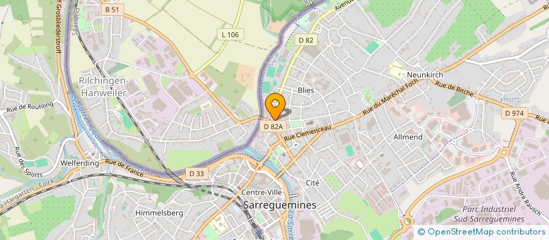 localisation de l'entreprise SKY25 à SARREGUEMINES