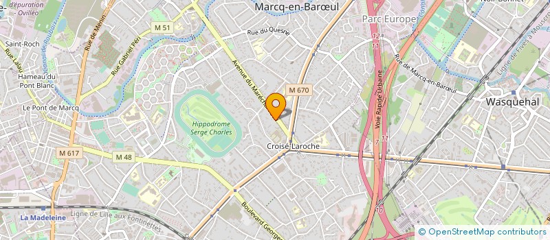 localisation de l'entreprise SKYAZUR à MARCQ-EN-BARŒUL