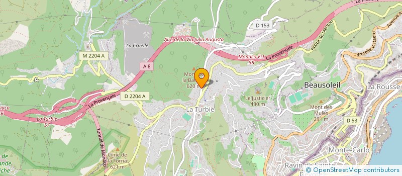 localisation de l'entreprise SKYBESS CONSEIL à LA TURBIE