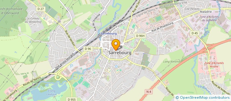 localisation de l'entreprise SKYBRIDGE  SARREBOURG