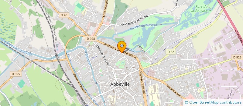 localisation de l'entreprise SKYBYK HDF SAS à ABBEVILLE