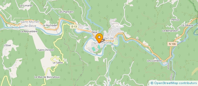 localisation de l'entreprise SKYDIVE ASSO  VENTALON EN CEVENNES