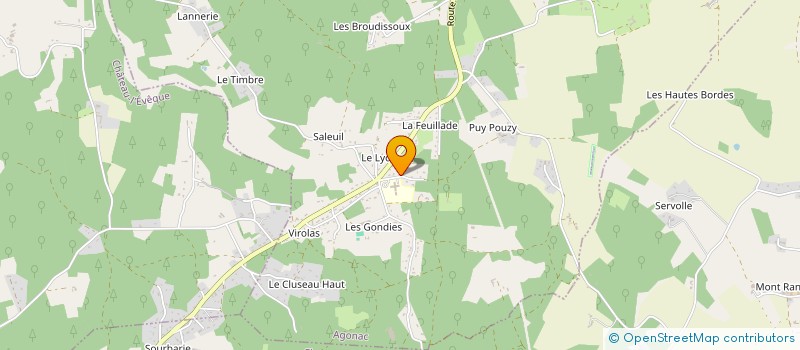 localisation de l'entreprise SKYFALL  AGONAC