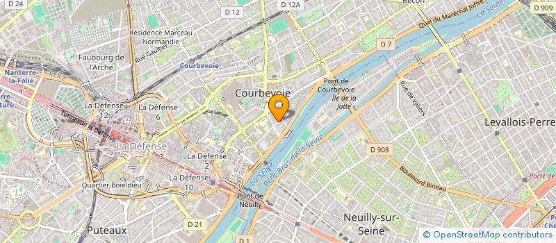 localisation de l'entreprise SKYHAUL à COURBEVOIE