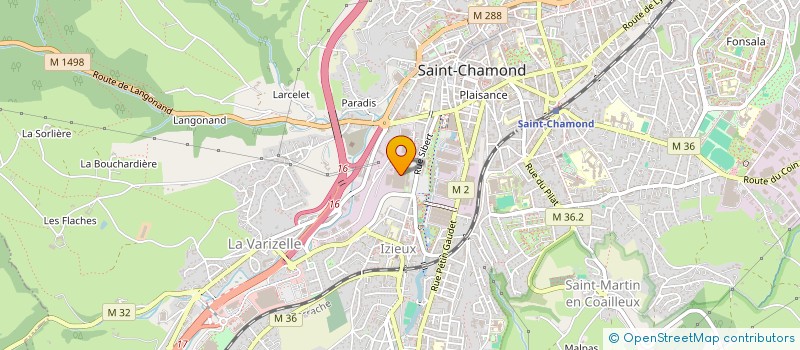 localisation de l'entreprise SKYJACK à SAINT-CHAMOND