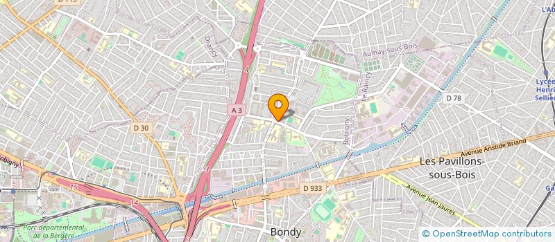 localisation de l'entreprise SKYLAB  BONDY