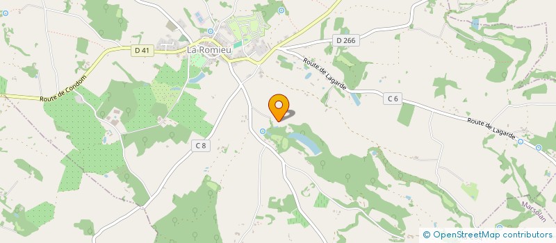 localisation de l'entreprise SKYLCO  LA ROMIEU