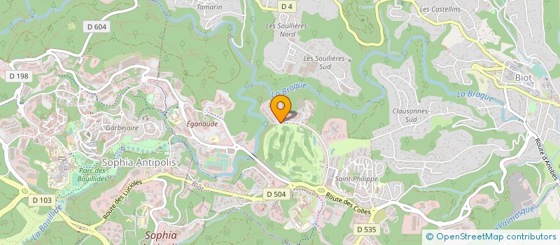 localisation de l'entreprise SKYLINE  BIOT