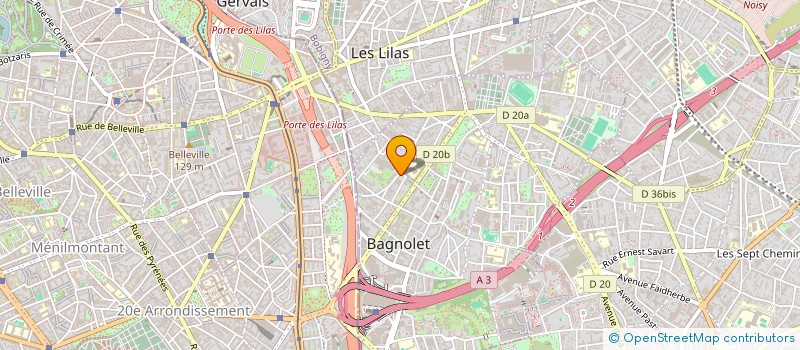 localisation de l'entreprise SKYLINE IMMO à BAGNOLET