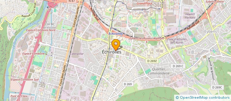 localisation de l'entreprise SKYLL à ECHIROLLES