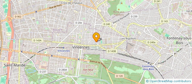 localisation de l'entreprise SKYLONIS à VINCENNES