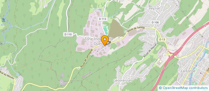 localisation de l'entreprise SKYM à OYONNAX