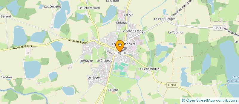 localisation de l'entreprise SKYMAR à CHALAMONT