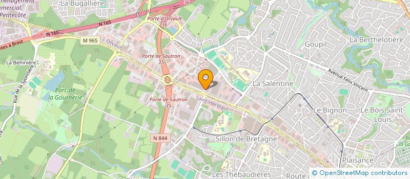 localisation de l'entreprise SKYPERO à ORVAULT