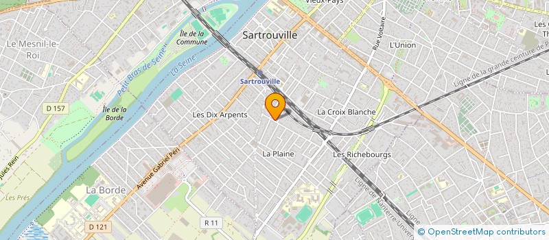 localisation de l'entreprise SKYROCK DIGITAL à SARTROUVILLE