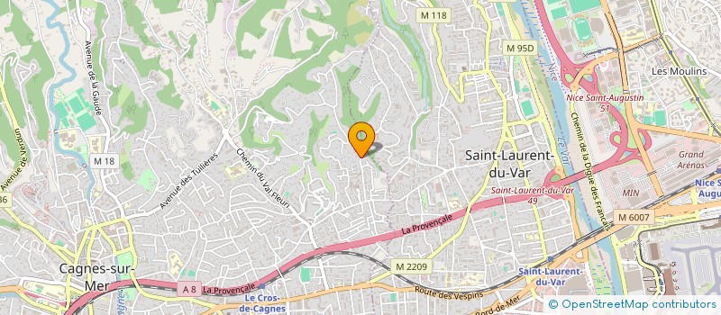 localisation de l'entreprise SKYRPLUS5 à CAGNES-SUR-MER
