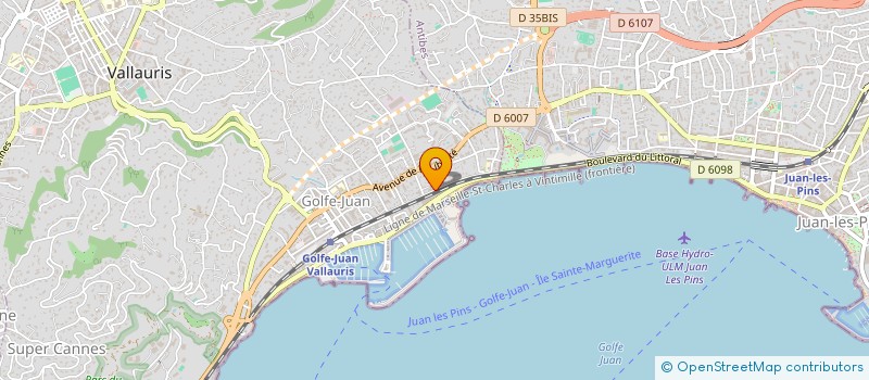 localisation de l'entreprise SKYSEAKER  VALLAURIS