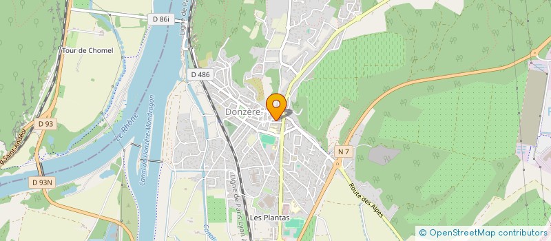 localisation de l'entreprise SKYT  DONZERE