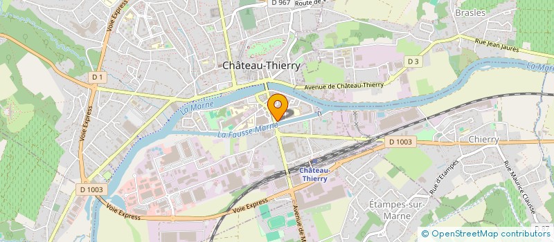 localisation de l'entreprise SKYTECH.FR à CHATEAU-THIERRY