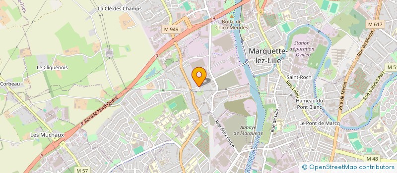 localisation de l'entreprise SL  MARQUETTE-LEZ-LILLE