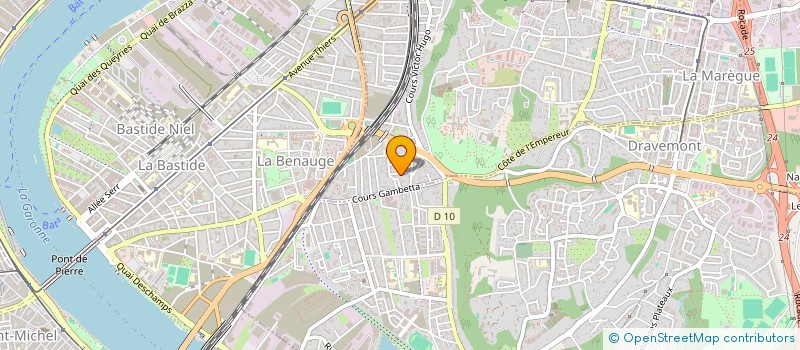 localisation de l'entreprise SL  CENON